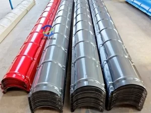 Máquina de conformação de rolos de cumeeira da China, Máquina de conformação de rolos de cumeeira, Máquina de conformação de rolos de telhas esmaltadas de cumeeira de telhado de alta velocidade, Máquina de conformação de rolos de cumeeira de telhado de metal, Máquina de conformação de rolos de cumeeira de telhado, Máquina de conformação de rolos de cumeeira de cumeeira | Fornecedor e fabricante China, Formador automático de rolos de cumeeira de metal, Máquina de conformação de cumeeira de aço colorido